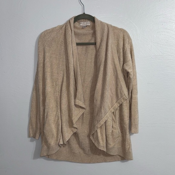 Barefoot Dreams Sweaters - BAREFOOT DREAMS CozyChic Ultra Light Cardigan Sweater Beige Tan Khaki Size XS